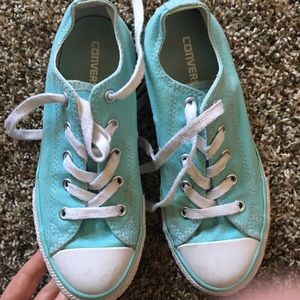 Converse youth Chuck Taylor green shoes , size 2